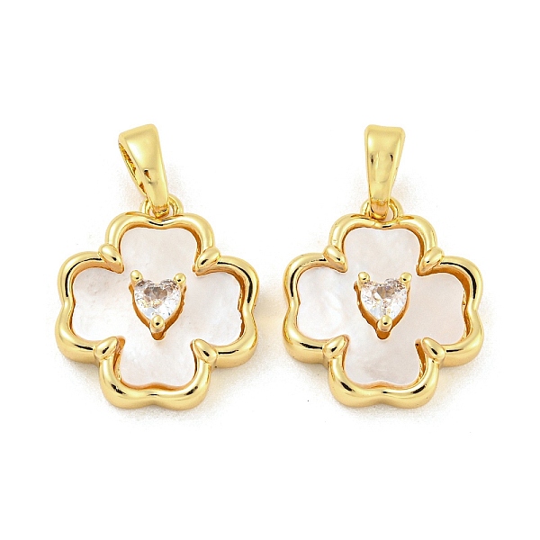 PandaHall Brass Pave Shell Pendants, with Clear Cubic Zirconia, Flower Charm, Real 18K Gold Plated, 15.5x13.5x4mm, Hole: 4.8x2.7mm Shell...
PandaHall Brass Pave Shell Pendants, with Clear Cubic Zirconia, Flower Charm, Real 18K Gold Plated, 15.5x13.5x4mm, Hole: 4.8x2.7mm Shell...