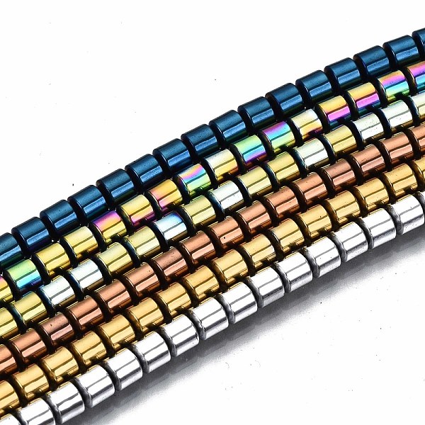 PandaHall Electroplate Non-magnetic Synthetic Hematite Beads Strands, Column, Mixed Color, 3.5x3mm, Hole: 1mm, about 125~126pcs/strand..., Multicolor
PandaHall Electroplate Non-magnetic Synthetic Hematite Beads Strands, Column, Mixed Color, 3.5x3mm, Hole: 1mm, about 125~126pcs/strand..., Multicolor