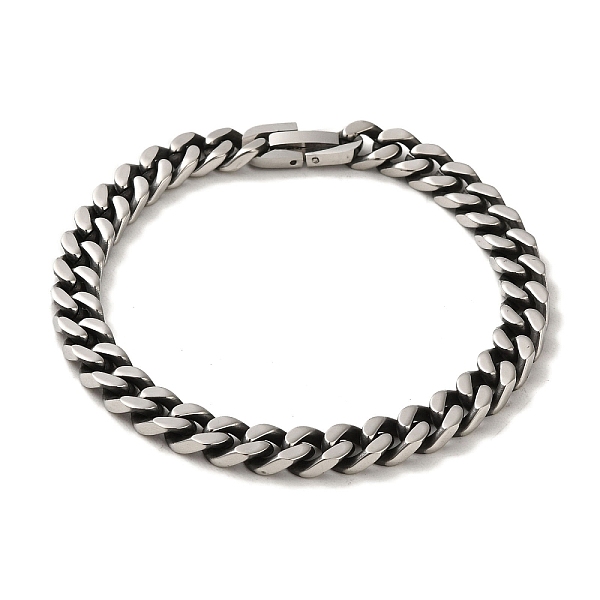 PandaHall 304 Stainless Steel Cuban Link Chain Bracelets for Women Men, Antique Silver, 8-1/8 inch(20.5cm), Link: 7x10x2mm 304 Stainless...
PandaHall 304 Stainless Steel Cuban Link Chain Bracelets for Women Men, Antique Silver, 8-1/8 inch(20.5cm), Link: 7x10x2mm 304 Stainless...