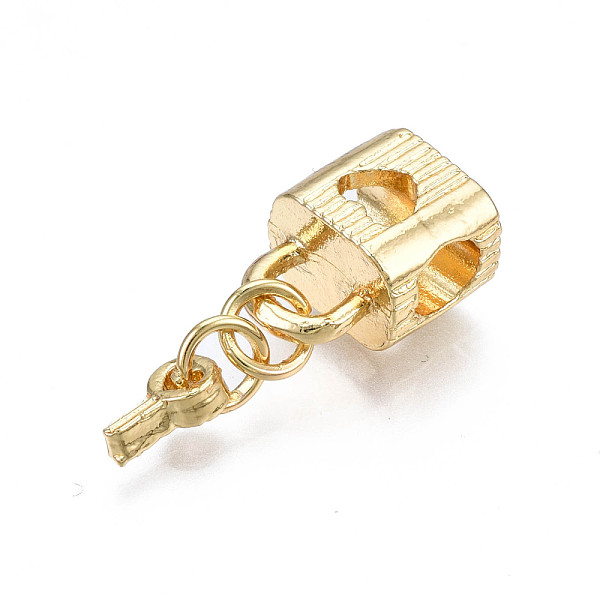 PandaHall Rack Plating Alloy European Dangle Charms, with Jump Ring, Large Hole Pendants, Cadmium Free & Nickel Free & Lead Free, Lock with...
PandaHall Rack Plating Alloy European Dangle Charms, with Jump Ring, Large Hole Pendants, Cadmium Free & Nickel Free & Lead Free, Lock with...