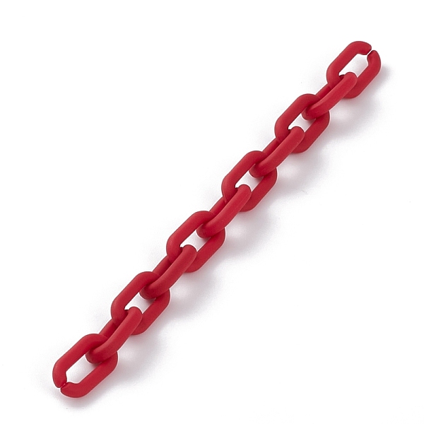 PandaHall Handmade Rubberized Style Acrylic Cable Chains, Red, 20.5x11x3.5mm, 39.37 inch(1m)/strand Acrylic Red
PandaHall Handmade Rubberized Style Acrylic Cable Chains, Red, 20.5x11x3.5mm, 39.37 inch(1m)/strand Acrylic Red