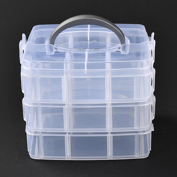 PandaHall Rectangle Portable PP Plastic Detachable Storage Box, with Three Layers and Handle, 18 Compartment Organizer Boxes, White...
PandaHall Rectangle Portable PP Plastic Detachable Storage Box, with Three Layers and Handle, 18 Compartment Organizer Boxes, White...