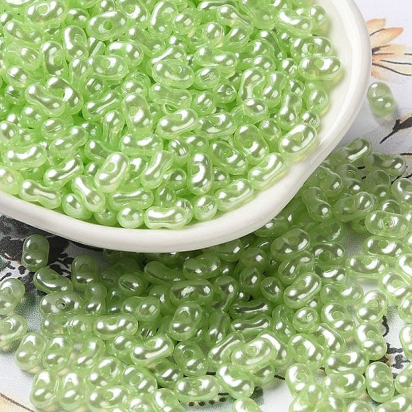 PandaHall Opaque Acrylic Beads, Pearlized, Beans, Lawn Green, 6x3.5x3mm, Hole: 1.2mm, about 10000pcs/500g Acrylic
PandaHall Opaque Acrylic Beads, Pearlized, Beans, Lawn Green, 6x3.5x3mm, Hole: 1.2mm, about 10000pcs/500g Acrylic