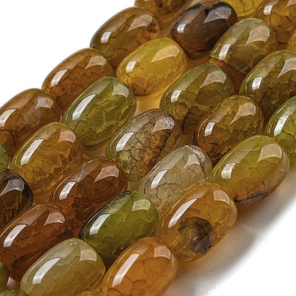 PandaHall Natural Dragon Veins Agate Beads Strands, Dyed & Heated, Column, Dark Goldenrod, 13.5x10~10.5mm, Hole: 1mm, about 28pcs/strand...
PandaHall Natural Dragon Veins Agate Beads Strands, Dyed & Heated, Column, Dark Goldenrod, 13.5x10~10.5mm, Hole: 1mm, about 28pcs/strand...