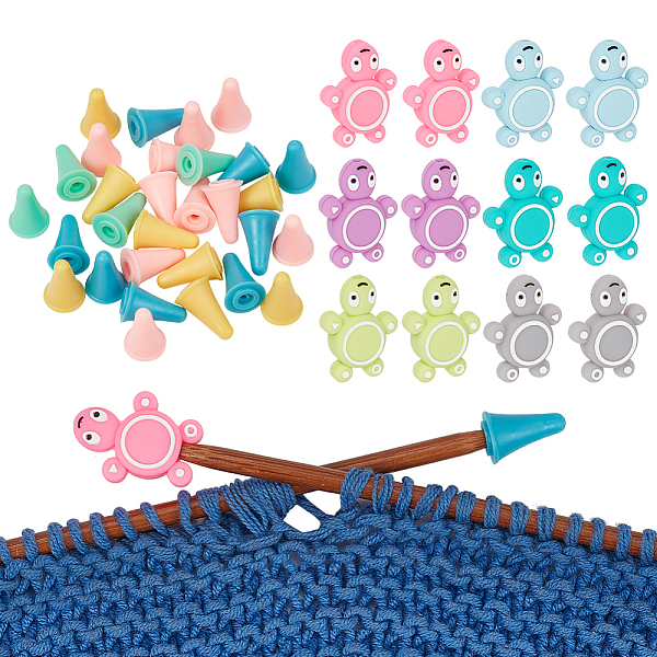PandaHall Turtle Silicone Knitting Needle Stoppers, Knitting Needle Point Protectors, for Knitting Needles Crocheting Projects, Mixed Color..., Multicolor
PandaHall Turtle Silicone Knitting Needle Stoppers, Knitting Needle Point Protectors, for Knitting Needles Crocheting Projects, Mixed Color..., Multicolor