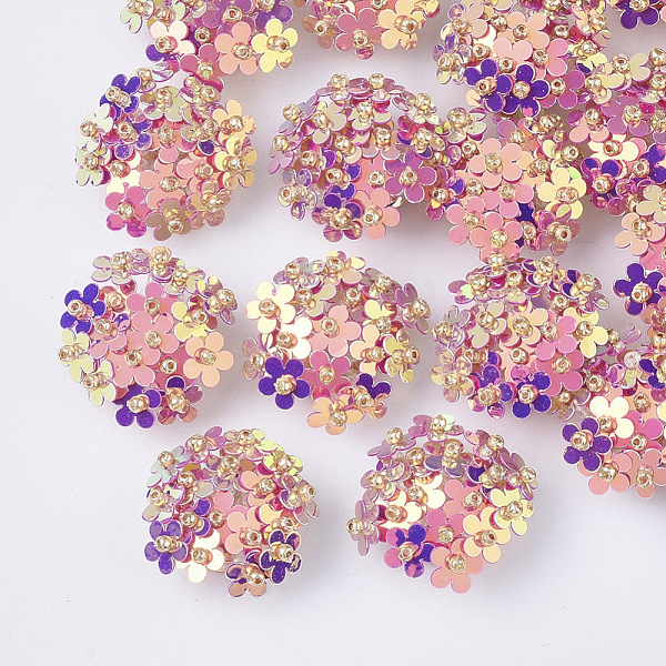 PandaHall PVC Paillette Cabochons, Cluster Beads, with Glass Seed Beads and Golden Plated Brass Perforated Disc Settings, Flower, Misty Rose..., Red
PandaHall PVC Paillette Cabochons, Cluster Beads, with Glass Seed Beads and Golden Plated Brass Perforated Disc Settings, Flower, Misty Rose..., Red