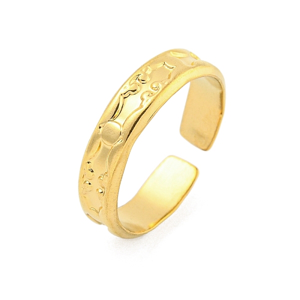 PandaHall 304 Stainless Steel Open Cuff Ring for Women, Real 18K Gold Plated, 5mm, inner diameter: adjustable 304 Stainless Steel
PandaHall 304 Stainless Steel Open Cuff Ring for Women, Real 18K Gold Plated, 5mm, inner diameter: adjustable 304 Stainless Steel