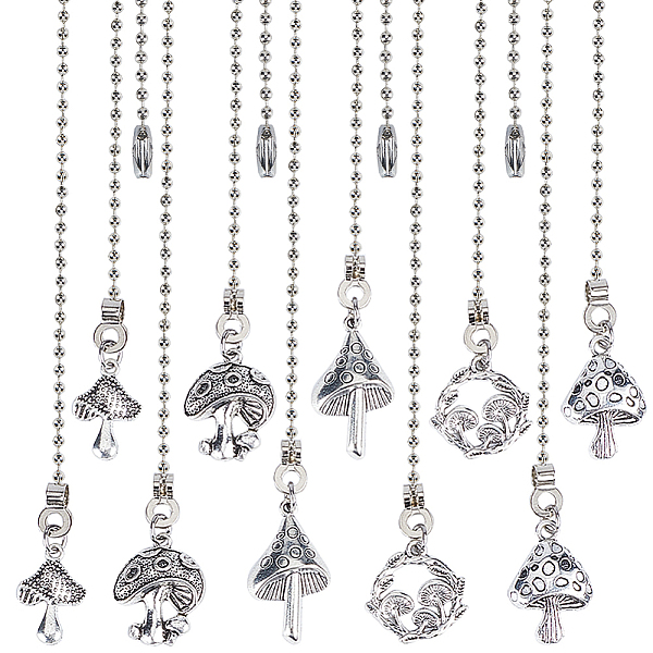 PandaHall Tibetan Style Alloy Ceiling Fan Pull Chain Extenders, Mushroom Pendant Decoration, with Iron Ball Chains, Antique Silver...
PandaHall Tibetan Style Alloy Ceiling Fan Pull Chain Extenders, Mushroom Pendant Decoration, with Iron Ball Chains, Antique Silver...