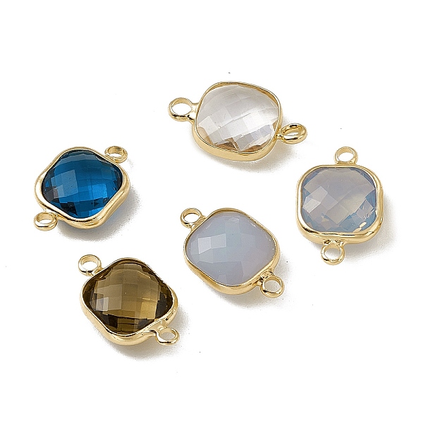 PandaHall Transparent K9 Glass Connector Charms, with Light Gold Plated Brass Findings, Faceted, Square Links, Mixed Color, 16.5x10.5x5.5mm..., Multicolor
PandaHall Transparent K9 Glass Connector Charms, with Light Gold Plated Brass Findings, Faceted, Square Links, Mixed Color, 16.5x10.5x5.5mm..., Multicolor