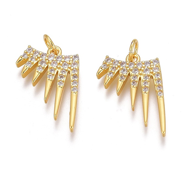 PandaHall Brass Micro Pave Clear Cubic Zirconia Pendants, Long-Lasting Plated, With Jump Rings, Real 18K Gold Plated, 16.5x13x2mm, Hole: 2mm...
PandaHall Brass Micro Pave Clear Cubic Zirconia Pendants, Long-Lasting Plated, With Jump Rings, Real 18K Gold Plated, 16.5x13x2mm, Hole: 2mm...