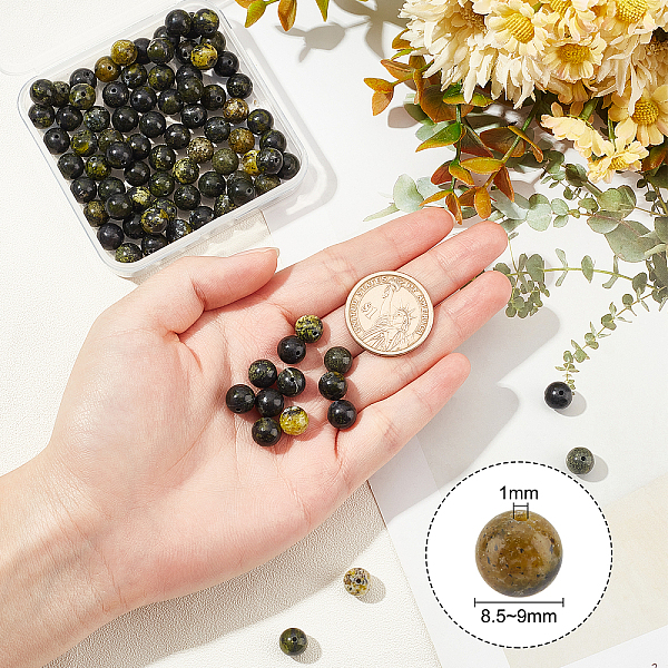 PandaHall OLYCRAFT 90Pcs Natural Serpentine Beads 9mm Energy Stone Healing Power Beads Round Loose Spacer Beads Gemstone Smooth Beads for...
PandaHall OLYCRAFT 90Pcs Natural Serpentine Beads 9mm Energy Stone Healing Power Beads Round Loose Spacer Beads Gemstone Smooth Beads for...