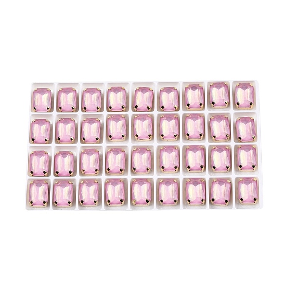 PandaHall Aurora(JM) Sew on Rhinestone, Faceted Glass Rhinestone, Multi-Strand Links, with Golden Tone Brass Settings, Rectangle Octagon..., Pink
PandaHall Aurora(JM) Sew on Rhinestone, Faceted Glass Rhinestone, Multi-Strand Links, with Golden Tone Brass Settings, Rectangle Octagon..., Pink