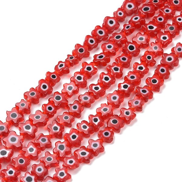 PandaHall Handmade Millefiori Glass Bead Strands, Flower, Red, 5.5~8x2.5mm, Hole: 1mm, about 64~67pcs/strand, 15.75 inch~16.34 inch...
PandaHall Handmade Millefiori Glass Bead Strands, Flower, Red, 5.5~8x2.5mm, Hole: 1mm, about 64~67pcs/strand, 15.75 inch~16.34 inch...