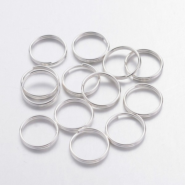 PandaHall Iron Split Rings, Double Loops Jump Rings, Cadmium Free & Lead Free, Silver Color Plated, 10x1.4mm, about 8.6mm inner diameter...
PandaHall Iron Split Rings, Double Loops Jump Rings, Cadmium Free & Lead Free, Silver Color Plated, 10x1.4mm, about 8.6mm inner diameter...