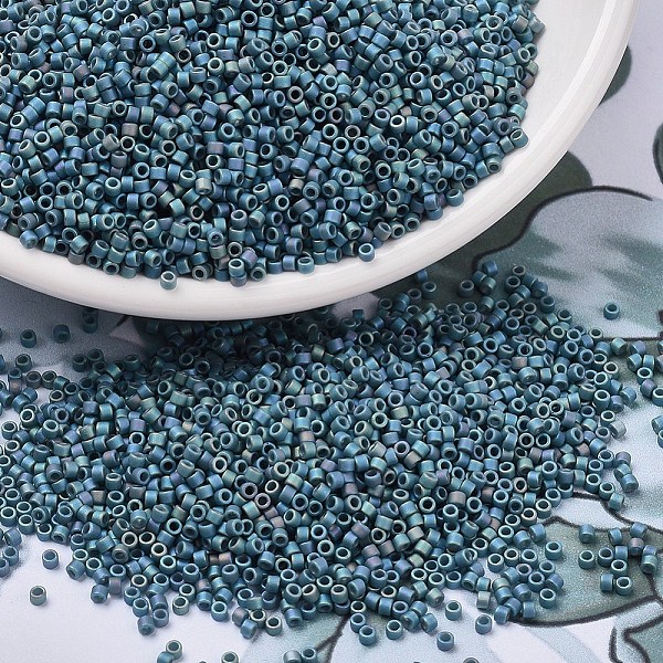 PandaHall MIYUKI Delica Beads, Cylinder, Japanese Seed Beads, 11/0, (DB2316) Matte Opaque Glazed Moody Blue AB, 1.3x1.6mm, Hole: 0.8mm..., Cyan
PandaHall MIYUKI Delica Beads, Cylinder, Japanese Seed Beads, 11/0, (DB2316) Matte Opaque Glazed Moody Blue AB, 1.3x1.6mm, Hole: 0.8mm..., Cyan