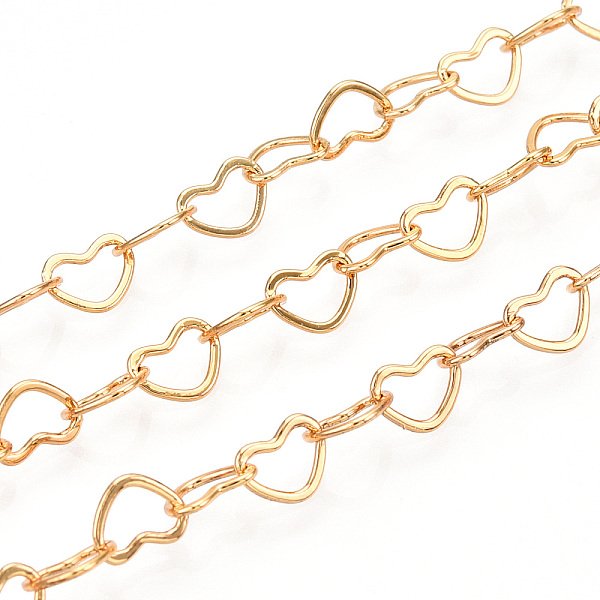 PandaHall Brass Heart Link Chains, Soldered, with Spool, Real 18K Gold Plated, 3x5.5x0.5mm, about 32.8 Feet(10m)/roll Brass
PandaHall Brass Heart Link Chains, Soldered, with Spool, Real 18K Gold Plated, 3x5.5x0.5mm, about 32.8 Feet(10m)/roll Brass