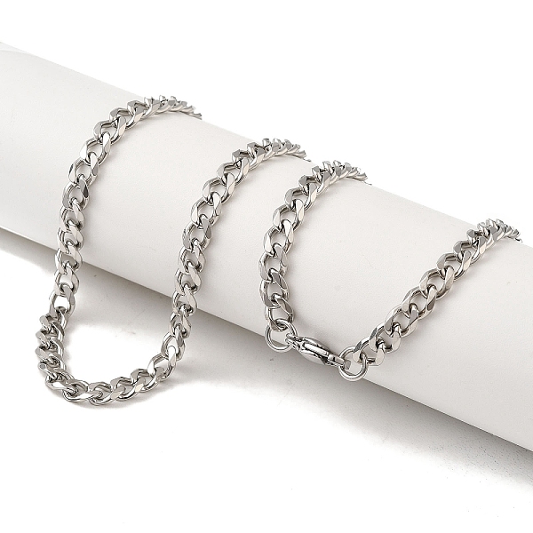 PandaHall 201 Stainless Steel Curb Chain Necklaces for Men, Stainless Steel Color, 24.29 inch(61.7cm) 201 Stainless Steel
PandaHall 201 Stainless Steel Curb Chain Necklaces for Men, Stainless Steel Color, 24.29 inch(61.7cm) 201 Stainless Steel