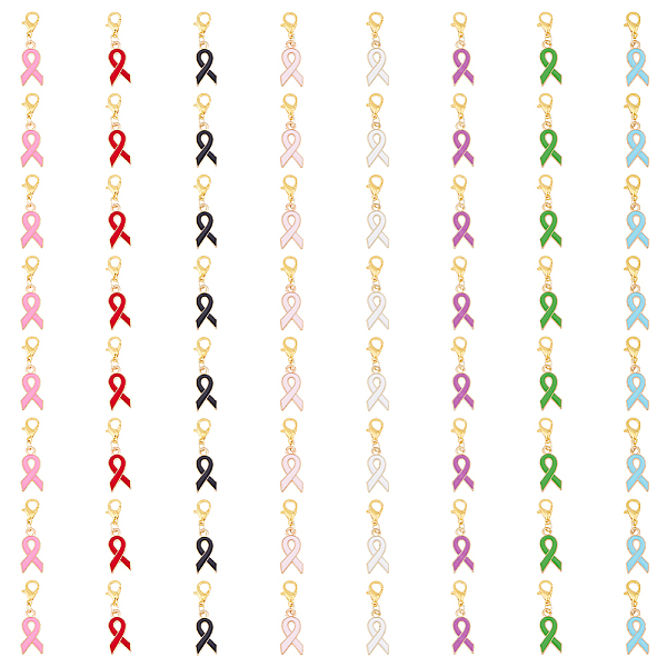 PandaHall SUPERFINDINGS 8 Sets Awareness Ribbon Alloy Enamel Pendant Decorations, Alloy Lobster Clasps Charms, Clip-on Charmsfor Keychain..., Multicolor
PandaHall SUPERFINDINGS 8 Sets Awareness Ribbon Alloy Enamel Pendant Decorations, Alloy Lobster Clasps Charms, Clip-on Charmsfor Keychain..., Multicolor
