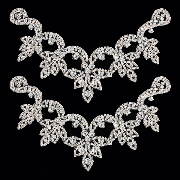 PandaHall Hotfix Rhinestone Appliques, Flower & Leaf Glass Rhinestone Shoe Decorations, for DIY Crystal Shoes, Bridal Shoes, Silver...
PandaHall Hotfix Rhinestone Appliques, Flower & Leaf Glass Rhinestone Shoe Decorations, for DIY Crystal Shoes, Bridal Shoes, Silver...