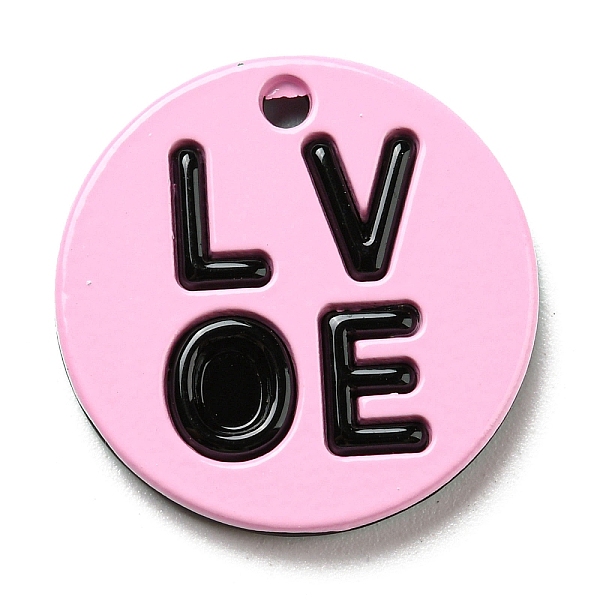 PandaHall Spray Painted Alloy Pendants, Pink, Round, 20x2.8mm, Hole: 1.6mm Alloy Round Pink
PandaHall Spray Painted Alloy Pendants, Pink, Round, 20x2.8mm, Hole: 1.6mm Alloy Round Pink