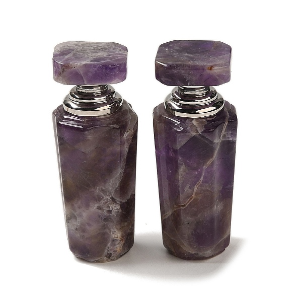 PandaHall Natural Amethyst Dropper Perfume Bottles, with Stainless Steel Color Tone 304 Stainless Steel Findings, SPA Aromatherapy Essemtial...
PandaHall Natural Amethyst Dropper Perfume Bottles, with Stainless Steel Color Tone 304 Stainless Steel Findings, SPA Aromatherapy Essemtial...