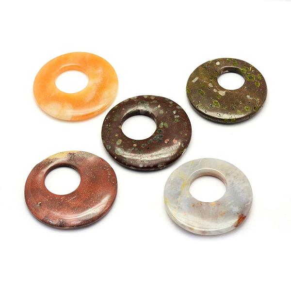 PandaHall Natural Mixed Stone Pendants, Large Hole Pendants, Flat Round, 47~51x5~7mm, Hole: 16~20mm Mixed Stone Flat Round
PandaHall Natural Mixed Stone Pendants, Large Hole Pendants, Flat Round, 47~51x5~7mm, Hole: 16~20mm Mixed Stone Flat Round