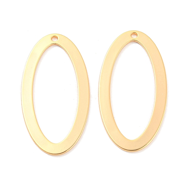 PandaHall Rack Plating Brass Pendants, Oval Charm, Real 18K Gold Plated, 32.5x17x1mm, Hole: 1.4mm Brass Oval
PandaHall Rack Plating Brass Pendants, Oval Charm, Real 18K Gold Plated, 32.5x17x1mm, Hole: 1.4mm Brass Oval