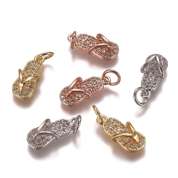 PandaHall Brass Micro Pave Clear Cubic Zirconia Charms, with Jump Rings, Flip-Flops/Chancla, Mixed Color, 15x7x4mm, Hole: 3mm Brass+Cubic...
PandaHall Brass Micro Pave Clear Cubic Zirconia Charms, with Jump Rings, Flip-Flops/Chancla, Mixed Color, 15x7x4mm, Hole: 3mm Brass+Cubic...
