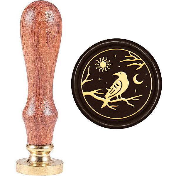 PandaHall Brass Wax Seal Stamp with Handle, for DIY Scrapbooking, Raven Pattern, 89x30mm Brass Raven
PandaHall Brass Wax Seal Stamp with Handle, for DIY Scrapbooking, Raven Pattern, 89x30mm Brass Raven