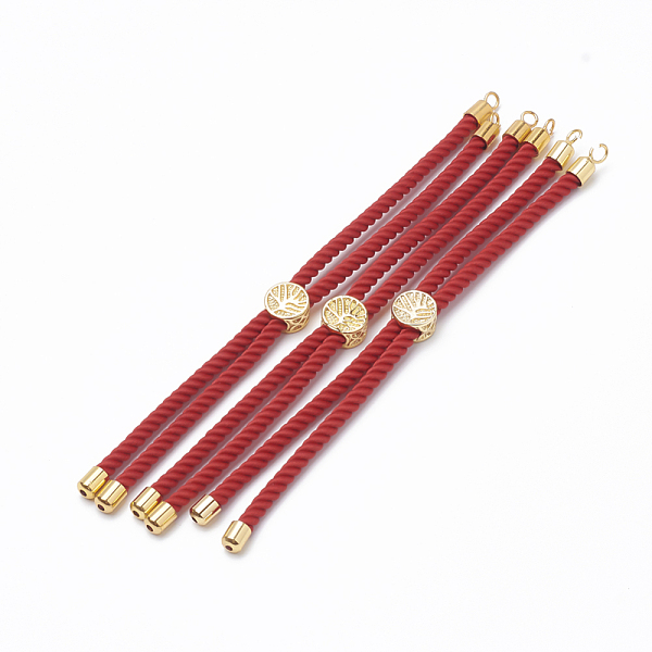 PandaHall Nylon Twisted Cord Bracelet Making, Slider Bracelet Making, with Brass Findings, Golden, Red, 8.7 inch~9.3 inch(22.2cm~23.8cm)...
PandaHall Nylon Twisted Cord Bracelet Making, Slider Bracelet Making, with Brass Findings, Golden, Red, 8.7 inch~9.3 inch(22.2cm~23.8cm)...
