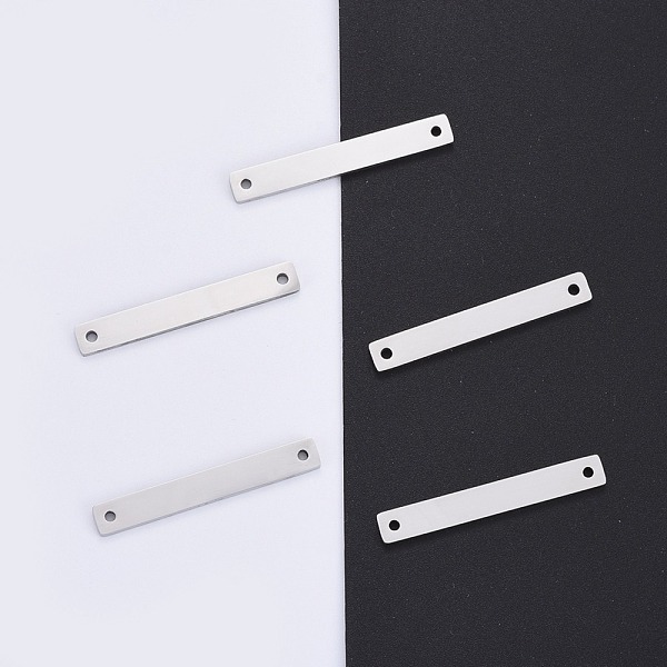 PandaHall 304 Stainless Steel Links Connectors, Manual Polishing, Stamping Blank Tags, Rectangle, Stainless Steel Color, 35x5x1.8mm, Hole...
PandaHall 304 Stainless Steel Links Connectors, Manual Polishing, Stamping Blank Tags, Rectangle, Stainless Steel Color, 35x5x1.8mm, Hole...