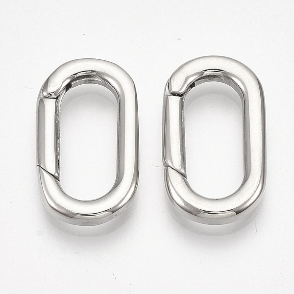 PandaHall 304 Stainless Steel Spring Gate Rings, Oval Rings, Stainless Steel Color, 22.5x13x3mm, Inner Diameter: 16.5x7mm 304 Stainless...
PandaHall 304 Stainless Steel Spring Gate Rings, Oval Rings, Stainless Steel Color, 22.5x13x3mm, Inner Diameter: 16.5x7mm 304 Stainless...