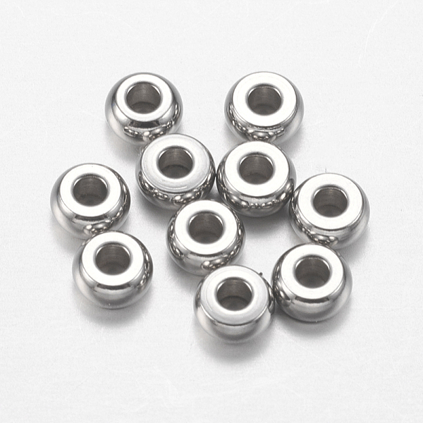 PandaHall 304 Stainless Steel Beads, Flat Round, Stainless Steel Color, 4x2mm, Hole: 1mm 304 Stainless Steel Flat Round
PandaHall 304 Stainless Steel Beads, Flat Round, Stainless Steel Color, 4x2mm, Hole: 1mm 304 Stainless Steel Flat Round