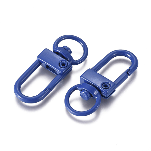 PandaHall Baking Painted Alloy Swivel Clasps, Swivel Snap Hook, with Iron Findings, Royal Blue, 33.5x13x5mm, Hole: 6x9.5mm Alloy Blue
PandaHall Baking Painted Alloy Swivel Clasps, Swivel Snap Hook, with Iron Findings, Royal Blue, 33.5x13x5mm, Hole: 6x9.5mm Alloy Blue