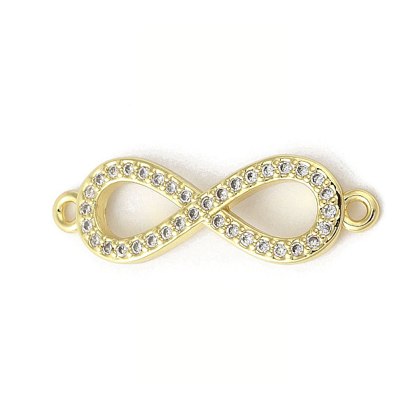 PandaHall Rack Plating Brass Micro Pave Clear Cubic Zirconia Infinity Connector Charms, Long-Lasting Plated, Cadmium Free & Lead Free, Real...
PandaHall Rack Plating Brass Micro Pave Clear Cubic Zirconia Infinity Connector Charms, Long-Lasting Plated, Cadmium Free & Lead Free, Real...