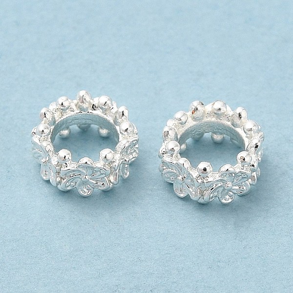 PandaHall Eco-Friendly Rack Plating Brass Beads, Long-Lasting Plated, Lead Free & Cadmium Free, Flower, Silver, 6x3mm, Hole: 3.8mm Brass...
PandaHall Eco-Friendly Rack Plating Brass Beads, Long-Lasting Plated, Lead Free & Cadmium Free, Flower, Silver, 6x3mm, Hole: 3.8mm Brass...
