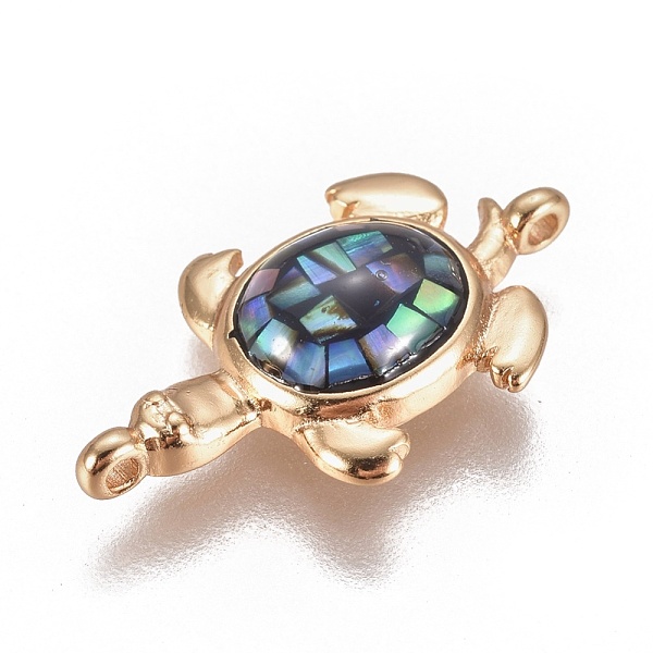 PandaHall Abalone Shell/Paua Shell Links connectors, with Brass Findings, Sea Turtle, Mixed Color, 12.5x21x4mm, Hole: 1.2mm Brass+Shell...
PandaHall Abalone Shell/Paua Shell Links connectors, with Brass Findings, Sea Turtle, Mixed Color, 12.5x21x4mm, Hole: 1.2mm Brass+Shell...