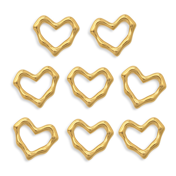 PandaHall Vacuum Plating 201 Stainless Steel Linking Rings, Heart, Golden, 16.5x19x2.5mm 201 Stainless Steel Heart
PandaHall Vacuum Plating 201 Stainless Steel Linking Rings, Heart, Golden, 16.5x19x2.5mm 201 Stainless Steel Heart
