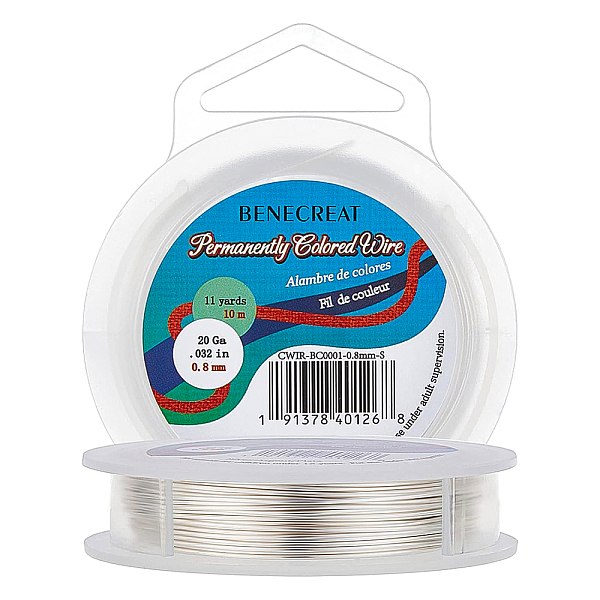 PandaHall BENECREAT 20-Gauge Tarnish Resistant Silver Coil Wire, 33-Feet/11-Yard Copper Round
PandaHall BENECREAT 20-Gauge Tarnish Resistant Silver Coil Wire, 33-Feet/11-Yard Copper Round