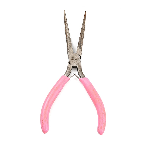 PandaHall (Defective Closeout Sale: Rust)Carbon Steel Jewelry Pliers, Long Chain Nose Pliers, Pink, 14.8x7x0.95cm Carbon Steel Pink
PandaHall (Defective Closeout Sale: Rust)Carbon Steel Jewelry Pliers, Long Chain Nose Pliers, Pink, 14.8x7x0.95cm Carbon Steel Pink