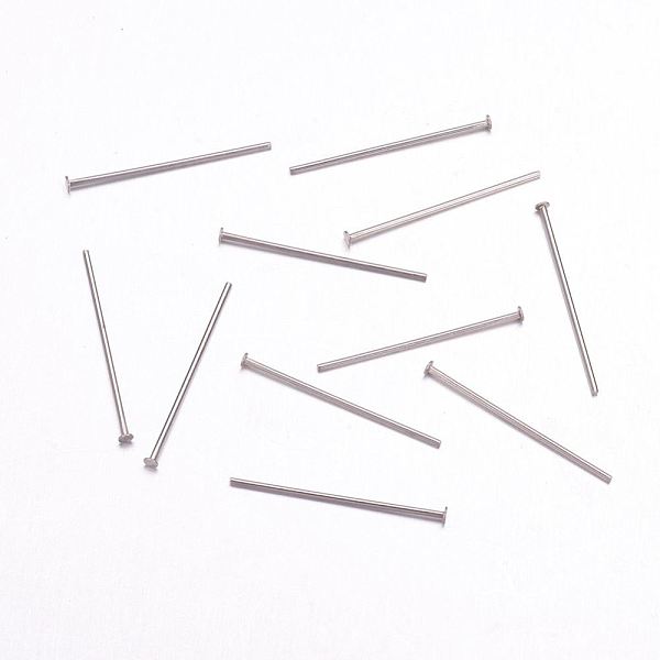 PandaHall 304 Stainless Steel Flat Head Pins, Stainless Steel Color, 25x0.7mm, Head: 1.8mm 304 Stainless Steel
PandaHall 304 Stainless Steel Flat Head Pins, Stainless Steel Color, 25x0.7mm, Head: 1.8mm 304 Stainless Steel