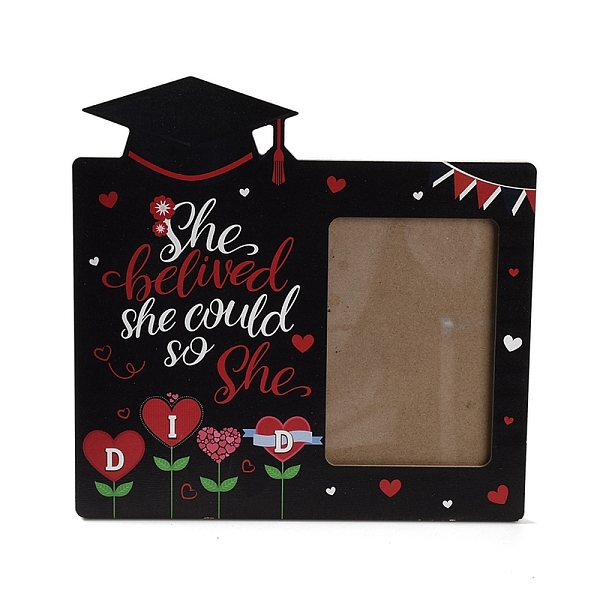 PandaHall Graduate Theme Wooden Photo Frame, Graduation Picture Frame for Home Office Desktop Ornaments, Rectangle with Word & Hat, Black...
PandaHall Graduate Theme Wooden Photo Frame, Graduation Picture Frame for Home Office Desktop Ornaments, Rectangle with Word & Hat, Black...