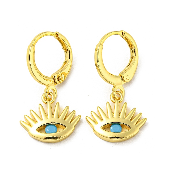 PandaHall Real 18K Gold Plated Brass Dangle Leverback Earrings, with Glass, Evil Eye, Deep Sky Blue, 25x13mm Brass Evil Eye
PandaHall Real 18K Gold Plated Brass Dangle Leverback Earrings, with Glass, Evil Eye, Deep Sky Blue, 25x13mm Brass Evil Eye