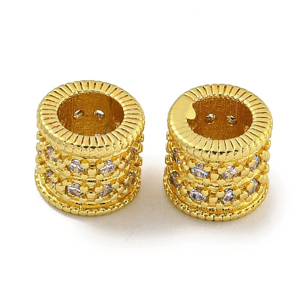 PandaHall Rack Plating Brass Micro Pave Clear Cubic Zirconia European Beads, Large Hole Beads, Long-Lasting Plated, Lead Free & Cadmium Free...
PandaHall Rack Plating Brass Micro Pave Clear Cubic Zirconia European Beads, Large Hole Beads, Long-Lasting Plated, Lead Free & Cadmium Free...