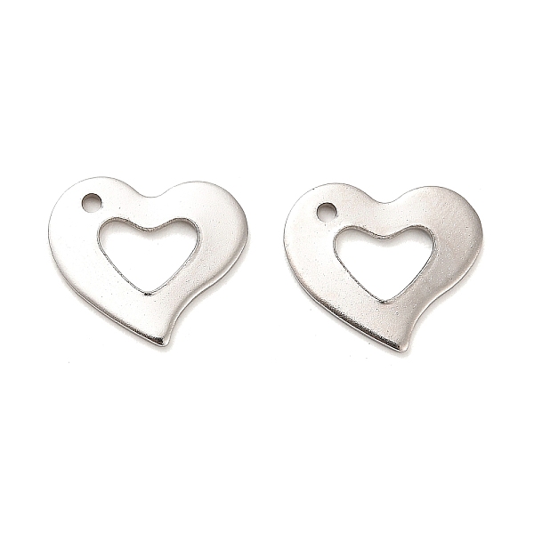 PandaHall Stainless Steel Pendants, Heart Charms, Stainless Steel Color, 13x15x1mm, Hole: 1mm Stainless Steel Heart
PandaHall Stainless Steel Pendants, Heart Charms, Stainless Steel Color, 13x15x1mm, Hole: 1mm Stainless Steel Heart