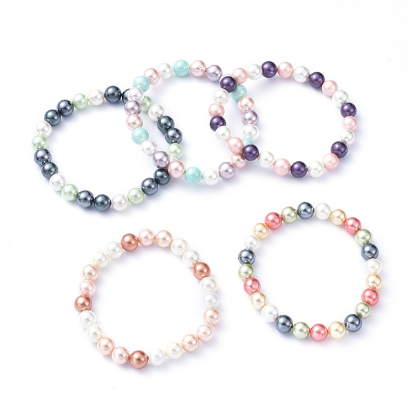 PandaHall Shell Pearl Beads Stretch Bracelets, Colorful, Mixed Color, Inner Diameter: 2-1/8 inch(5.4cm), Beads: 8mm Shell Pearl Multicolor
PandaHall Shell Pearl Beads Stretch Bracelets, Colorful, Mixed Color, Inner Diameter: 2-1/8 inch(5.4cm), Beads: 8mm Shell Pearl Multicolor
