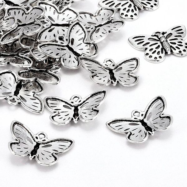 PandaHall Tibetan Style Alloy Pendants, Lead Free & Cadmium Free & Nickel Free, Butterfly, Antique Silver Color, Size: about 17mm long, 25mm...
PandaHall Tibetan Style Alloy Pendants, Lead Free & Cadmium Free & Nickel Free, Butterfly, Antique Silver Color, Size: about 17mm long, 25mm...