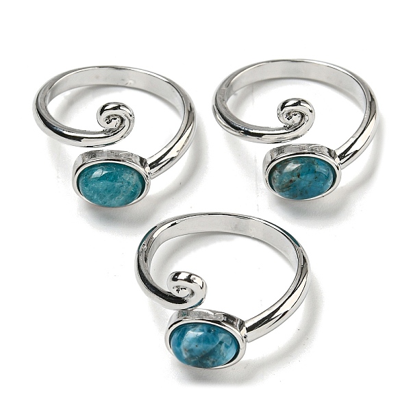 PandaHall Natural Apatite Adjustable Rings, with Platinum Brass Findings, Long-Lasting Plated, Jewely for Women, Oval, Adjustable Apatite...
PandaHall Natural Apatite Adjustable Rings, with Platinum Brass Findings, Long-Lasting Plated, Jewely for Women, Oval, Adjustable Apatite...