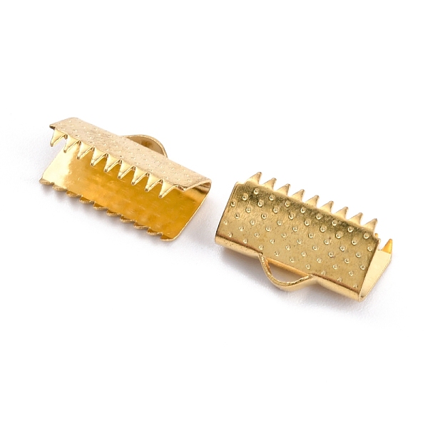 PandaHall 304 Stainless Steel Ribbon Ends, Real 18K Gold Plated, 9x15x6mm, Hole: 3x1.5mm 304 Stainless Steel
PandaHall 304 Stainless Steel Ribbon Ends, Real 18K Gold Plated, 9x15x6mm, Hole: 3x1.5mm 304 Stainless Steel