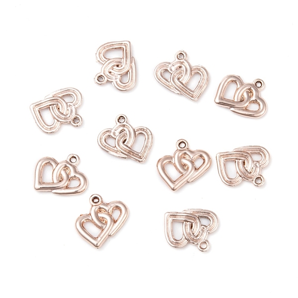 PandaHall Alloy Pendants, Heart to Heart, Rose Gold, 18x18x2mm, Hole: 1mm Alloy Heart
PandaHall Alloy Pendants, Heart to Heart, Rose Gold, 18x18x2mm, Hole: 1mm Alloy Heart
